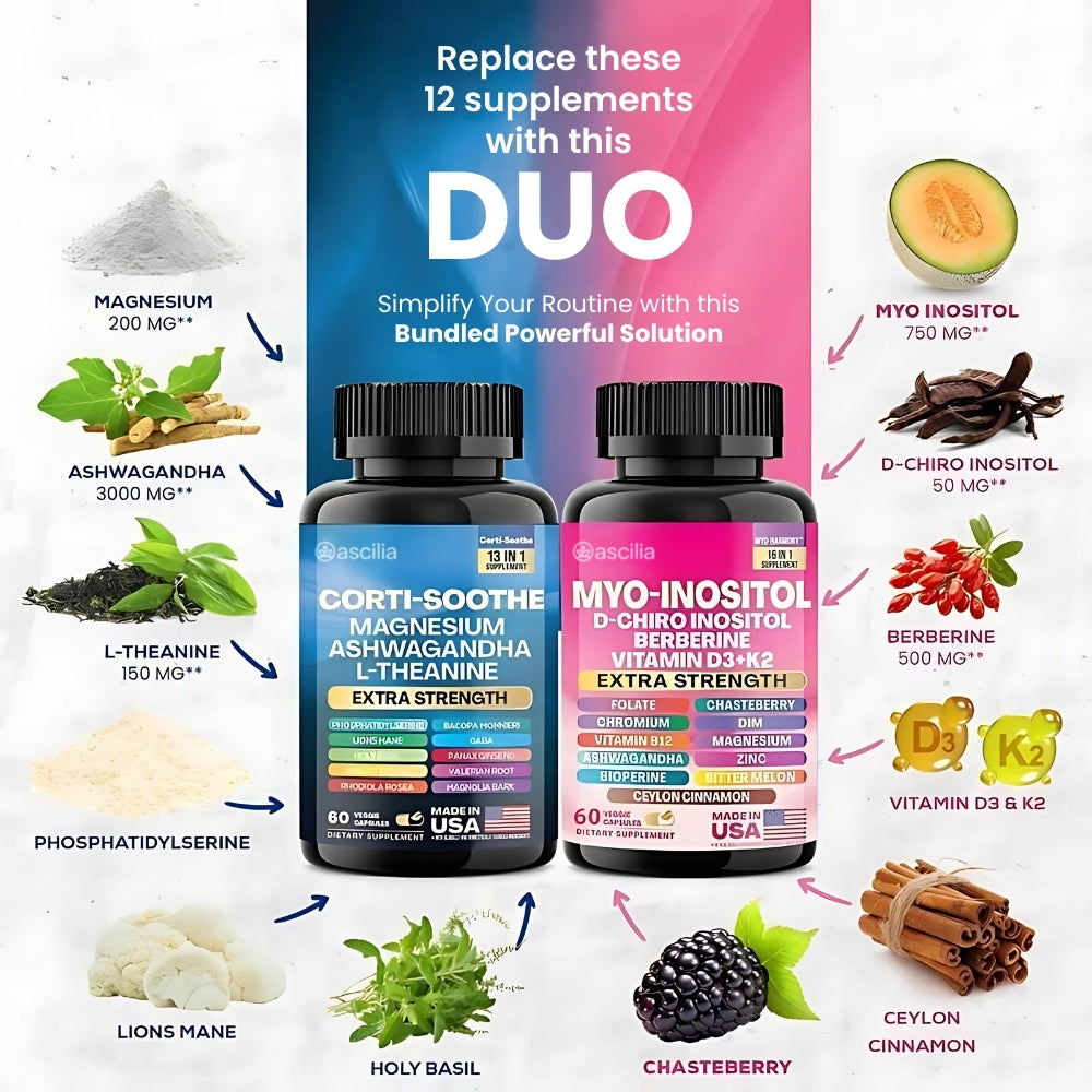Ascilia™ Corti-Soothe and Myo-Inositol Bundle
