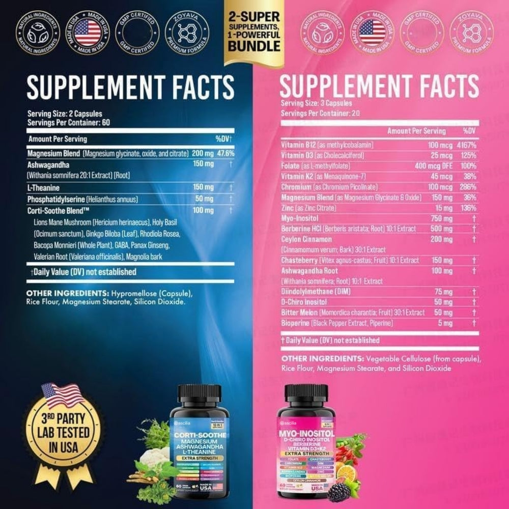 Ascilia™ Corti-Soothe and Myo-Inositol Bundle